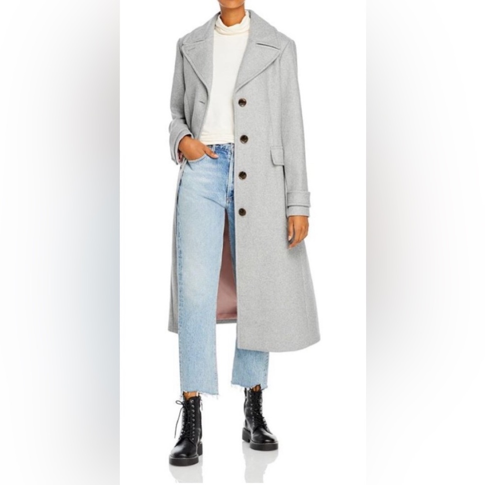 Kate Spade Heather Grey Wool Coat NWT